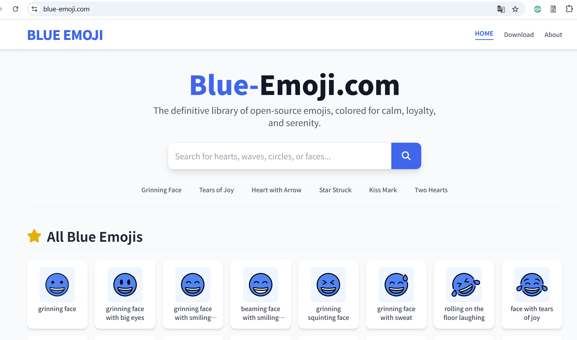 next.js写个blue emoji的网站