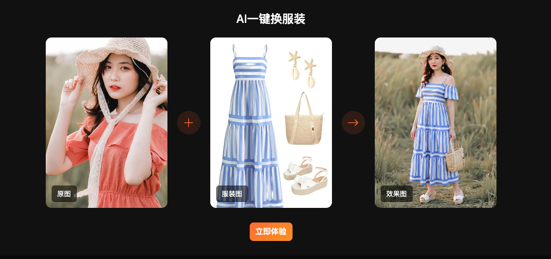 第一次做AI产品，一个AI智能图像创作平台，一键换风格、换背景、换服装，支持自定义创作