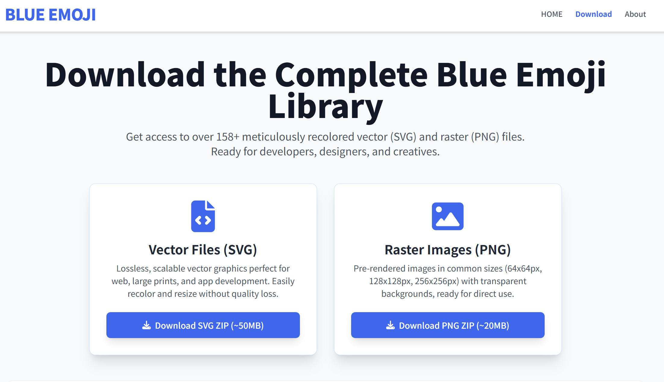next.js写个blue emoji的网站