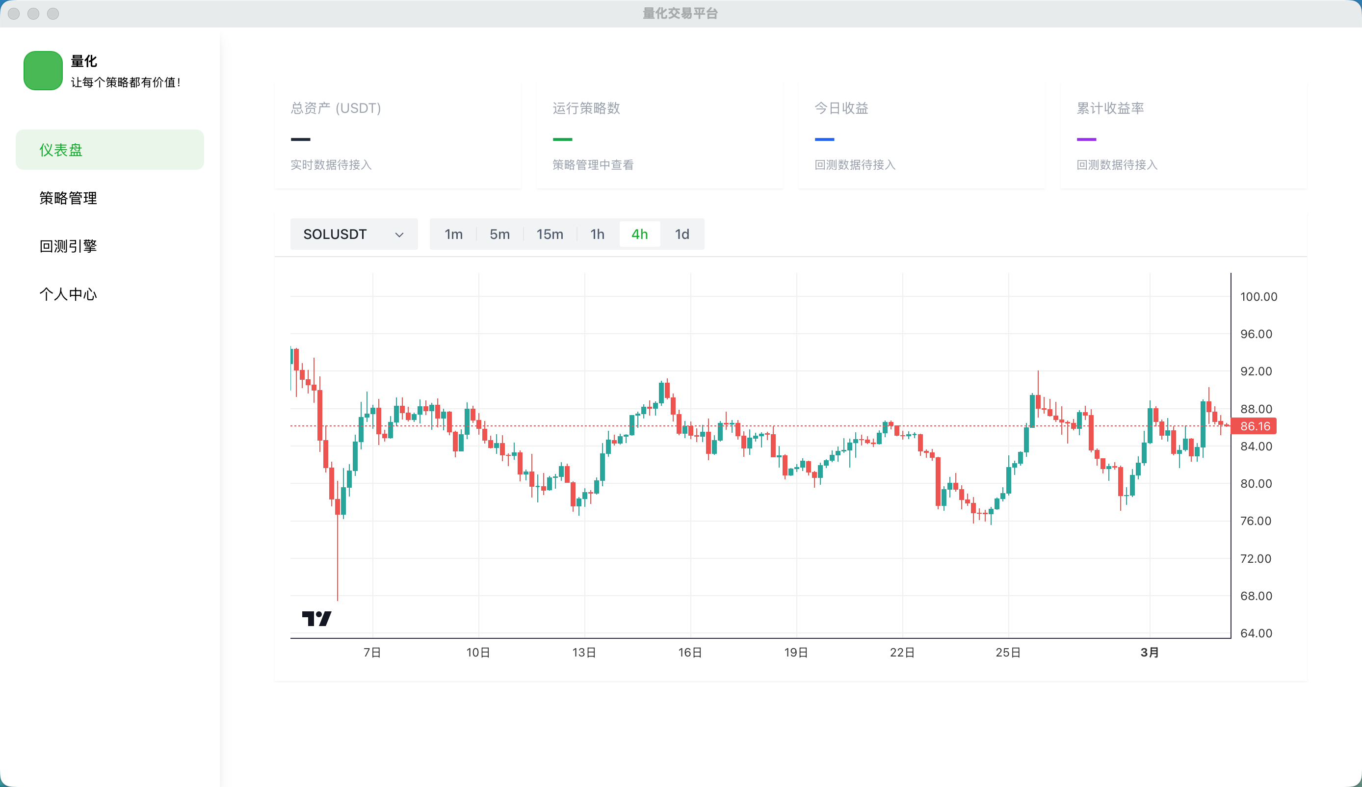 我正在开发一个量化平台