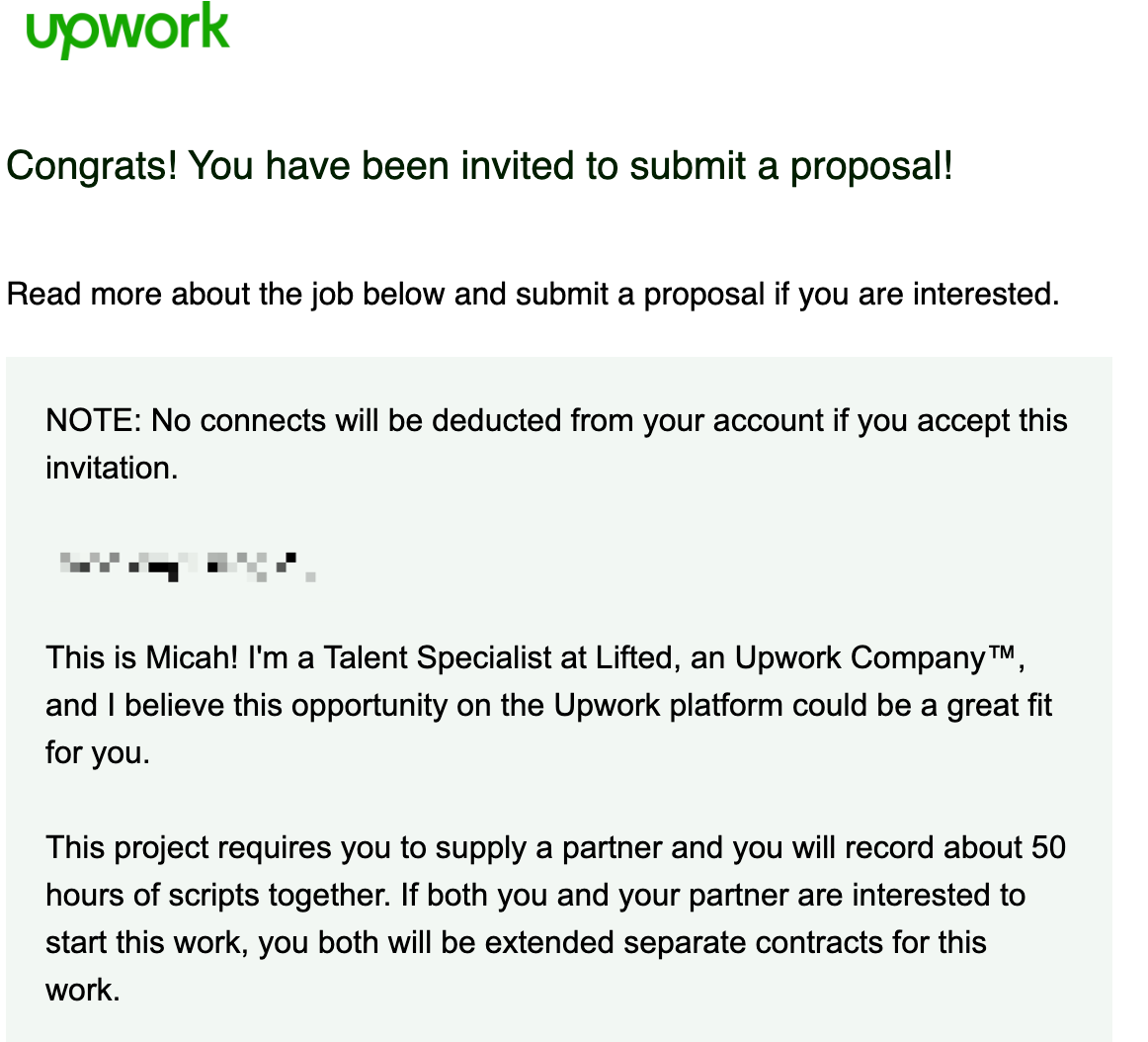 upwork录音项目有人可以和我组队吗？英语+普通话