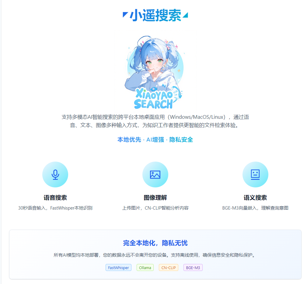 我做了一个本地AI搜索工具,今天正式开源了!