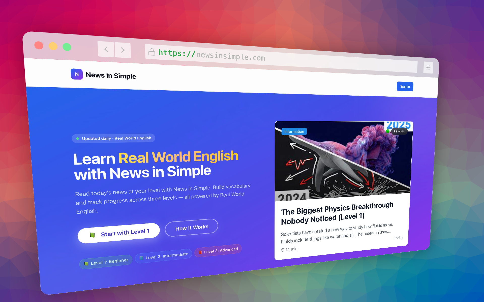 News In Simple：看新闻学英语的工具