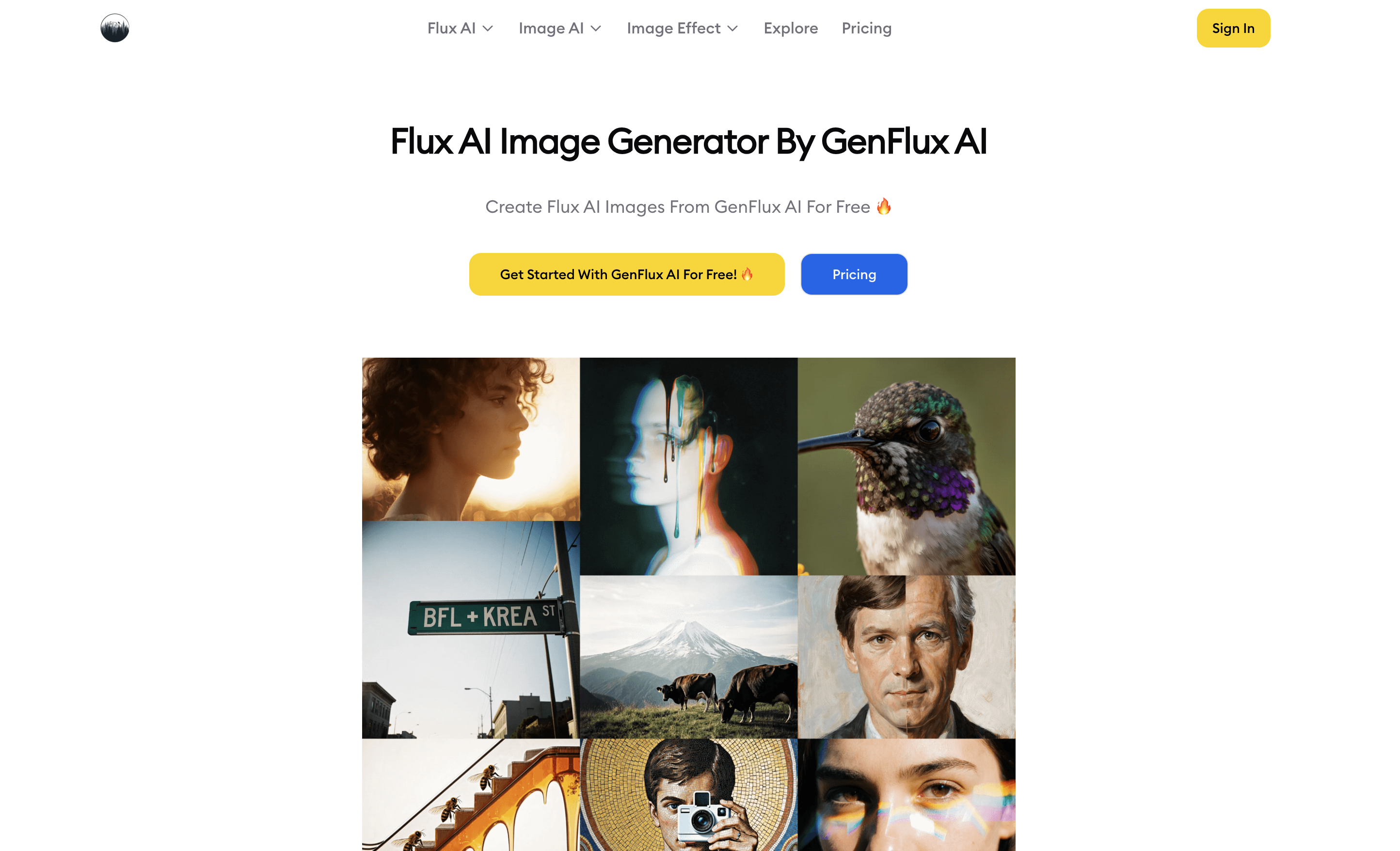 做了个简洁的AI Image Generator