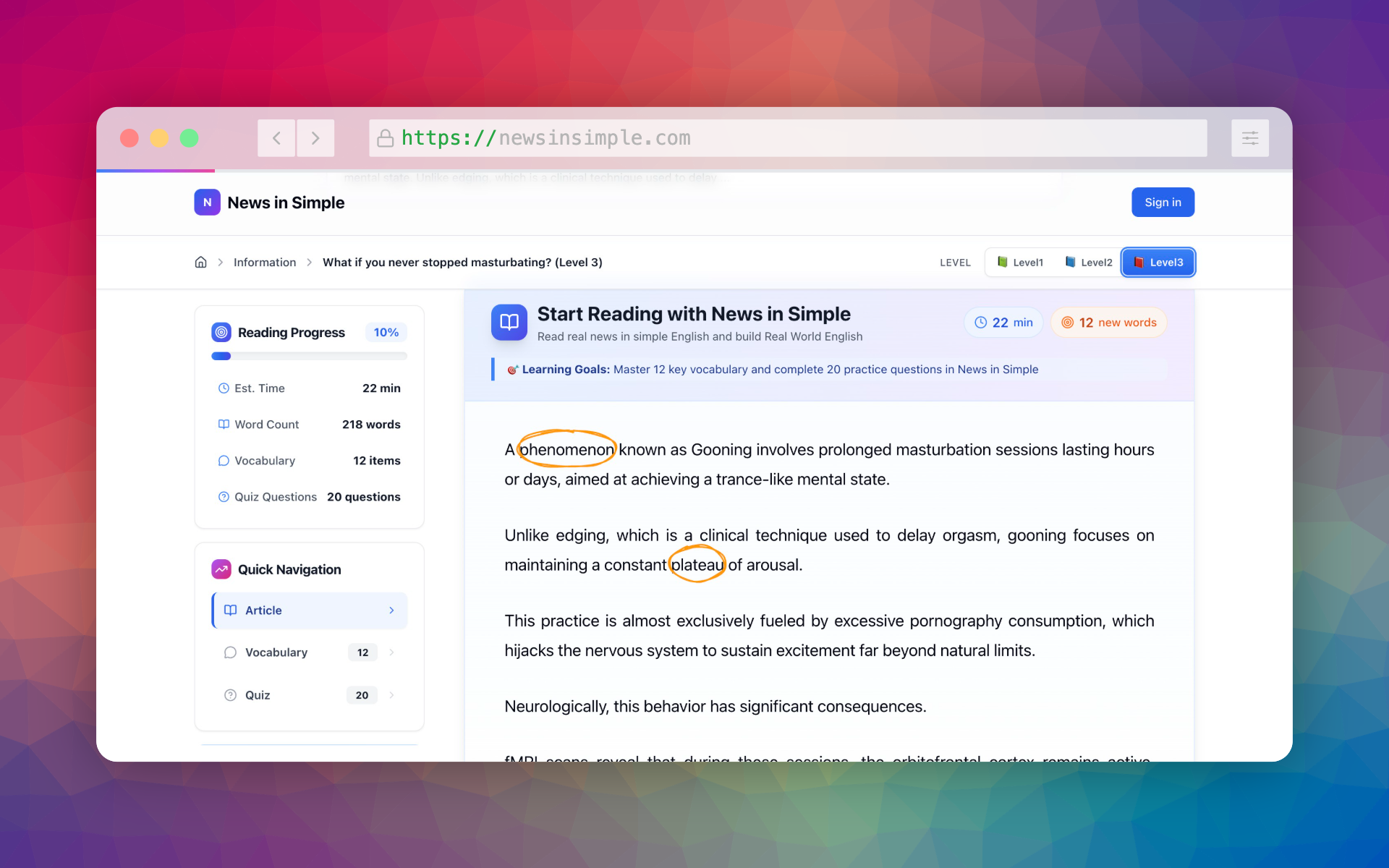 News In Simple：看新闻学英语的工具